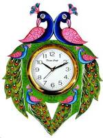 DivineCrafts Analog 32.5 cm X 32.5 cm Wall Clock  (Multicolor, With Glass, Standard)