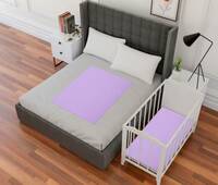 AVI Fitted Single Size Waterproof Mattress Cover  (Purple)