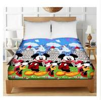 Supreme Home Collective 144 TC Microfiber Double Geometric Flat Bedsheet  (Pack of 1, Multicolor)