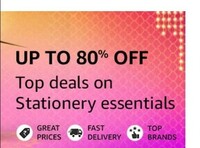 Amazon - Upto 80% off Stationery Products