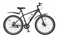 PlayR Atom 27.5 Inch - Alloy Single Speed - Front Wheel Shock Abs - Front and Rear Disc Brake - Feather Black
