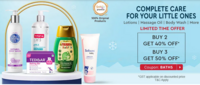 Firstcry-Buy 4 @ Flat 50% Off* | Buy 2 @ Flat 40% Off* on select range