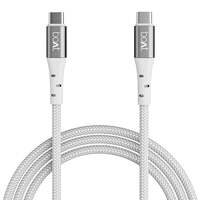 boAt Newly Launched Type-C C300 Tangle-Free,Sturdy Cable with 60W/3A PD Fast Charging &480mbps Data Transmission, Universal Compatibility,Nylon Braided Skin,10000+ Bends Lifespan&1.5m Length(White)