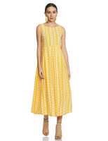 Indigo Women's Crepe Empire Waist Midi Dress