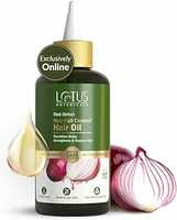 Lotus Botanicals Red Onion Hair Fall Control Hair Oil | Mineral Oil, Silicon & Chemical Free | All Hair Types | 200ml