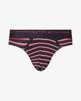 Netplay Striped Brief with Elasticated Waistband