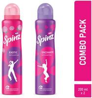 Spinz Exotic & Enchante Perfumed Deodrants For Women | Combo Pack (200ml + 200ml) Deodorant Spray - For Women  (400 ml, Pack of 2)