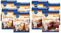 Pillsbury Cooker Cake Mix, Chocolate (Eggless), 159 g x Pack of 4, 636 g and Pillsbury Cooker Cake Mix, Vanilla (Eggless), 159 g x Pack of 4, 636 g