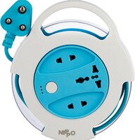 [100 coupon] Nippo Flexi Cord I Universal Socket with Master Switch I 4 Mtr Cord I 1 Year Warranty