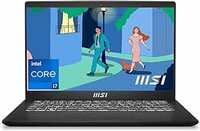 MSI Modern 14, Intel 12th Gen. i7-1255U, 36CM FHD 60Hz Laptop (16GB/512GB NVMe SSD/Windows 11 Home/Intel Iris Xe Graphics/Classic Black/1.4Kg)