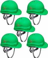 Robustt X Shree JEE Safety Helmet Executive Ratchet Type Adjustment, Protection for Outdoor Work Head Safety Hat with Sweat Band (Green, Pack of 5)