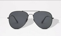 INTELLILENS aviator unisex sunglasses - PRUV black