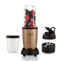 NutriPro Juicer Mixer Grinder Smoothie Maker  500 Watts (2 Jars, Gold)