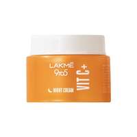 Lakme 9to5 0.5% Active Vitamin C+ Night Cream for Face | Wake up to brighter & glowing skin | For Dry, Oily, Normal, Sensitive & Combination Skin | 50 g