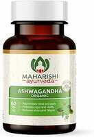 Maharishi Ayurveda Ashwagandha 100% Organic 500 MG | General Wellness Tablets | Rejuvenates Mind & Body | Made with Pure Herbs | 60 Tablets