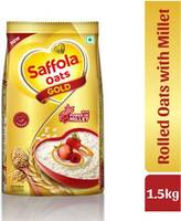Saffola Oats Gold, Rolled Oats with Millet, Creamy Oats Pouch  (1.5 kg)