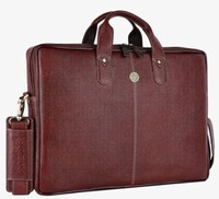 HAMMONDS FLYCATCHER Genuine Leather Laptop Bag for Men - Office Bag, Brown Color - Fits Up to 14/15.6/16 Inch Laptop/MacBook - Laptop Messenger Bags/Leather Bag for Men with Adjustable Shoulder Strap 