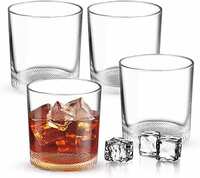 Treo by Milton Aether Glass 413 ml 4 Pcs Set, Transparent