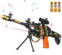 zest 4 toyz 25 musical army style toy gun for kids with music, lights and laser light -(battery included)-Multi color