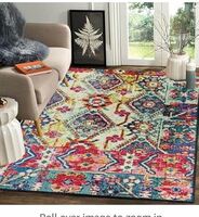 Status Contract 3 x 5 Feet Multi Printed Vintage Persian Carpet Rug Runner for Bedroom/Living Area/Home with Anti Slip Backing