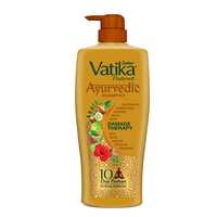 [Amazon Fresh] Dabur Vatika Ayurvedic Shampoo - 640ml | Damage Therapy | With Power of 10 ingredients for solving 10 hair problems| No Parabens | For all hair types