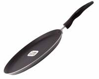 KUMAKA | Real Kitchen Premium Aluminium Non-Stick Induction Based Cookware Flat Tawa (285 mm)