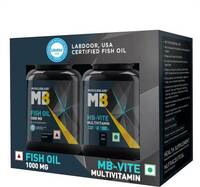 MUSCLEBLAZE MB-Vite Multivitamin & Omega 3 Fish Oil 1000mg Combo  (2 x 30 Tablets)