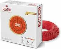 Polycab Optima Plus FR-LF 1 SQ-MM, 90 Meters PVC Insulated Copper Wire Single Core Flexible House Cable for Domestic & Industrial Connections Electric Wire (Red)