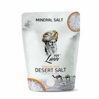  LUNN Natural Fine Grain Desert Salt | 1 Kg | for Daily Use | Rich in Mineral | Pure Unrefined Salt | Mild Salt | No Preservatives | Non GMO