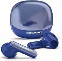 Blaupunkt Newly Launched BTW100 KHROME Bassbuds Truly Wireless Bluetooth Earbuds I HD Sound I Gaming Mode I Low Latency I 30H Playtime* I TurboVolt Charging I BT Version 5.3 (Blue) 