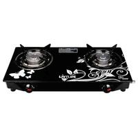 LivFlame Black Toughened Glass Top 2 Burner Gas Stove Check Extra Discount and offer inside