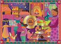 GO DESi Premium Indian Sweets Diwali Gift Pack Hamper Box, 800gm