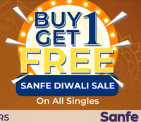 Sanfe Diwali Sale- Buy 1 Get 1 Free on All Singles