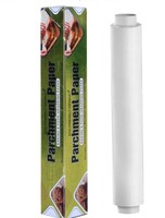 KBS Food Wrapping Paper Roll Parchment Paper Butter Paper Non Stick Kitchen Oil Free Baking Cooking Paper for Cake Sandwich Frankie Burger Roti Tiffin Oven Air Fryer (PAPER-ROLL-11INCH-10M) 