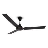 MILTON Brezza 1200 MM (48”) Star Rated Energy Saving Ceiling Fan for Homes | Noiseless Operation | 400 RPM I High Air Delivery | Double Ball-Bearing (Black, Pack of 1)