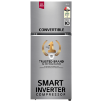 Lowest - LG 423 Litres 2 Star Frost Free Double Door Convertible Refrigerator with Smart Diagnosis (GL-S422SPZY.DPZZEB, Shiny Steel)