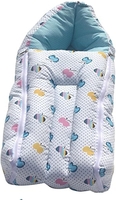 Amardeep and Co Blue Color Baby Quilt/Sleeping Bag Cum Baby Carry Bag
