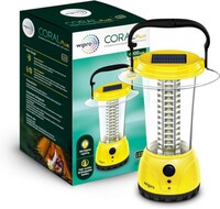 Wipro Coral Plus Rechargeable Solar LED Lantern (Pack of 1, Yellow)