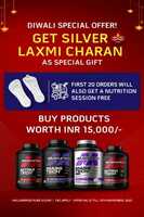 Diwali Special Offer - Free Silver Laxmi Charan & Free Nutrition Session on Purchase Rs.15000