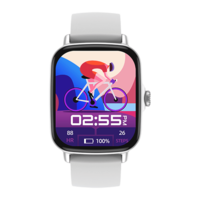 in base Urban LYF M Smartwatch with Activity Tracker (42.92mm IPS Display, IPX67 Water Resistant, Grey Strap)