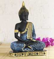 Blue Meditating Buddha Decorative Showpiece By eCraftIndia