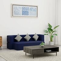 Amazon Brand - Solimo Rupton 3 Seater Foldable Sofa Cum Bed 