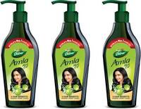 Dabur Amla Hair Oil for Long, Healthy and Strong Hair, 550 ml (Pack of 3) Hair Oil  (1650 ml)