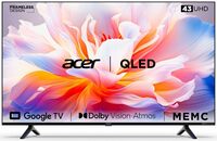 Acer 109 cm (43 inches) V Series 4K Ultra HD Smart QLED Google TV AR43GR2851VQD (Black)