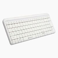 Zebronics Zeb-Glide USB Wired Multimedia Keyboard for PC/Laptop with Rupee Symbol Key, Plug & Play, Gold Plated USB Connector (White)