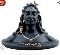 JIALTO Car Dashboard Idols Adiyogi Shiva Statue for Car Car Dashboard Accessories Home Decor Statue for Om Shiva Adiyogi for Car Dashboard Triple Aadi Yogi Shivaji for Car Dashboard 