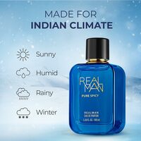 (Lowest) RealMan Pure Spicy Perfume, Premium Perfume for Men, Long-lasting Scent, Eau De Parfum, 100ml