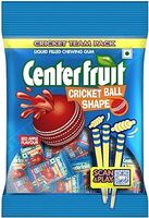 [Min 3 Qty] Center Fruit Liquid Filled Cricket Shape Ball, Red Apple flavour, 67.2 g