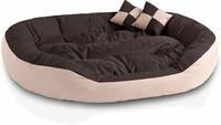 Little Smile Ultra Soft Ethinic Designer Bed for Dog and Cat Export Quality,Reversible Super Soft XXXL Pet Bed  (Brown)