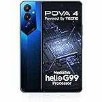 TECNO POVA 4 (Cryolite Blue,8GB RAM,128GB Storage)| 6000mAh Battery 18W Charger Included 
